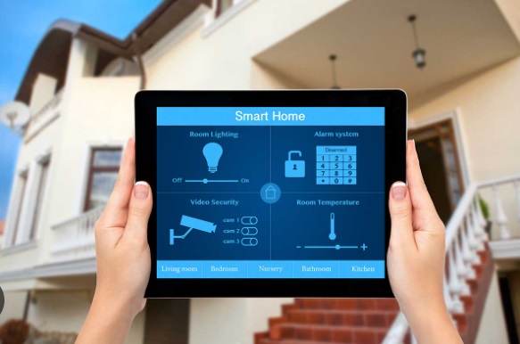 ipad controlling a smart home system